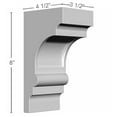 thumbnail image 2 of Ekena Millwork 3 1/2"W x 4 1/4"D x 8"H Diane Bracket, 2 of 5