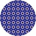 thumbnail image 1 of Ahgly Company Indoor Round Patterned Earth Blue Area Rugs, 6' Round, 1 of 6