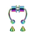 thumbnail image 2 of CHUANK Faux Anneau de Nez Anneau de Nez Mode Réutilisable en Acier Inoxydable Septum Magnétique Bijoux 5 Pcs, 2 of 8