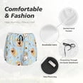 thumbnail image 6 of Lsque Cute Gnome Bee Collects Honey Printed Women's Running Shorts with Liner Pockets,Elastic Quick Dry Workout Athletic Gym Yoga Shorts,Womens High Waist Shorts-Small, 6 of 9