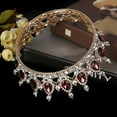 thumbnail image 3 of Bride Crown, Tiara, Exquisite Alloy Photo Props, Durable For Bridesmaid Unfading For Bride, 3 of 8