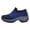 Dark Blue, variant on Women's Casual Slip‑On Sock Sneakers Breathable Fly‑Knit Air Cushion Platform Walking Shoes Non‑Slip Wedge Fashion Sports Shoes Comfortable Outdoor Sports Shoes Running Hiking 2026 Shoes