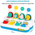 thumbnail image 5 of Juguetes para bebés de 6 a 12 meses caja de interruptor Montessori juguetes sensoriales para el desarrollo del aprendizaje temprano de animales Pop-Up, 5 of 5