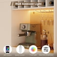 thumbnail image 4 of iPormis 69" Tall Kitchen Pantry Storage Cabinet with LED Lights & Microwave Stand & Wine Rack for Living Room, White, 4 of 9