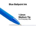 thumbnail image 2 of TRU RED Ballpoint Gripped Retractable Pen Medium Point 1.0mm Blue Dozen TR59162, 2 of 2