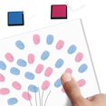 Azbuk Gender Reveal Fingerprint Tree for Baby Shower, Bear Baby Shower