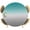 Teal Grey, variant on Elastic Fitted Round Tablecloth, Teal Brown Ombre Waterproof Stretch Table Cover for 45"-54" Tables, Turquoise Gradient Modern Abstract Art Washable Outdoor Tablecloths for Patio, Picnic, Camping