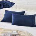 thumbnail image 2 of Taotanxi 26x20" Pillow Cases Standard Size/Queen Size Set of 1- Microfiber, Extra Soft Pillowcases - Easy Care & Machine Washable - Purple, 2 of 7