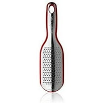 Microplane Elite Series Red Coarse Blade Cheese Grater with Measuring Cup Cover