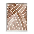 thumbnail image 4 of Stupell Industries Modern Brown Intertwining Lines Stripes Watercolor Detail Painting White Framed Art Print Wall Art, Design by Grace Popp, 4 of 5