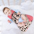 Vsdgher Pink Cheetah Art Baby Sleep Sack, Sleeveless Baby Sleeping Bag
