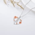 thumbnail image 5 of YAFEINI Rose Heart Necklaces Gifts for Women, 925 Sterling Silver Rose Love Heart Initial Letter Pendant Necklace Jewelry Mothers Day Valentines Christmas Birthday Gifts for Her Mom Wife Girlfriend-H, 5 of 5