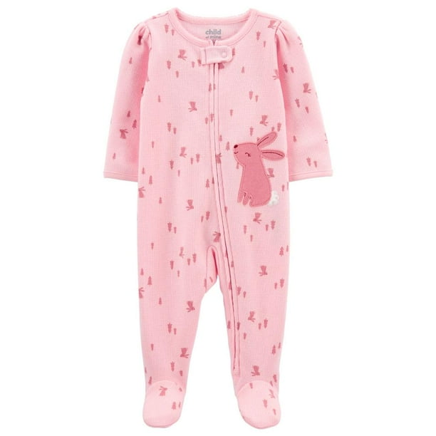 Mameluco Carter´s Child of Mine Rosa Estampado Conejos 0-3M