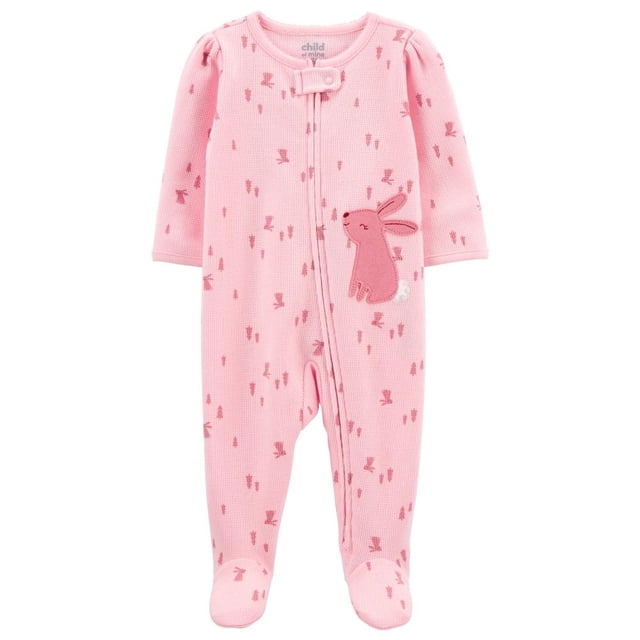 Mameluco Carter´s Child of Mine Rosa Estampado Conejos 0-3M
