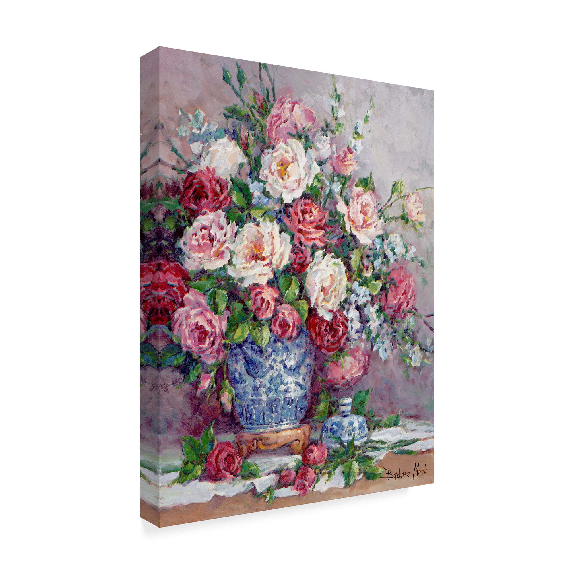 Trademark Fine Art ' Her Majesties Roses' Canvas Art by Barbara Mock