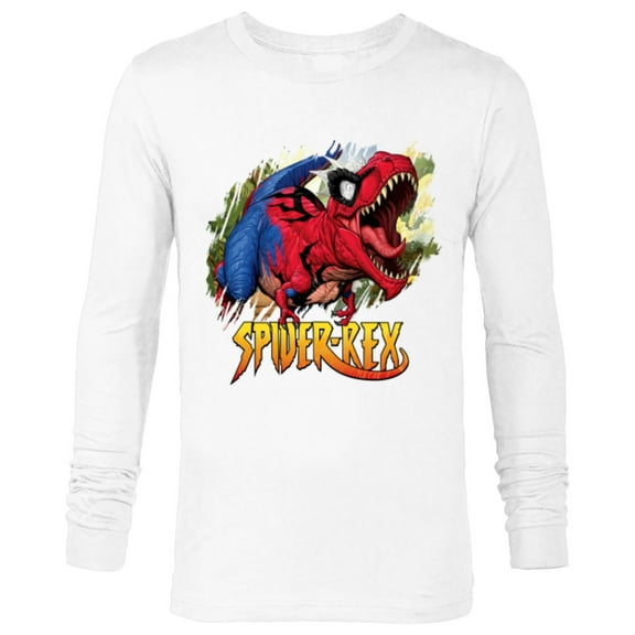 Marvel Spider-Man Spider-Rex Rip and Roar - Long Sleeve T-Shirt for Men - Customized-White