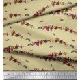 thumbnail image 2 of Soimoi Tissu Crêpe polyester Imprimé Oiseau Coloré 1 Yard 42 Pouces de Large, 2 of 3