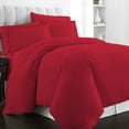 thumbnail image 3 of 400 Thread Count 3Piece Duvet Cover Set, 100% Long Staple Cotton Red Burgundy King Quilt Cover, Luxury Soft Sateen Weave Bedding Set With Button Closure Red Burgundy King/Cal King 3Pc Duvet Cover Set, 3 of 6