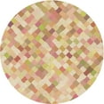 thumbnail image 1 of Ahgly Company Tapis d'Intérieur Lavables en Machine, Ronds, Bruns Transitionnels, Ronds de 6', 1 of 7