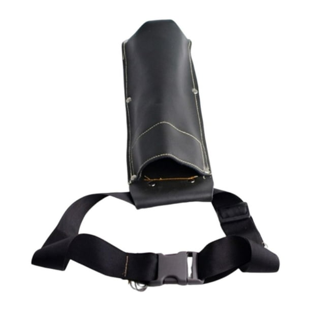 Bolsa para cinturón de herramientas de soldadura, soporte para varilla de soldadura, práctica, portátil, cintura ajustable Negro