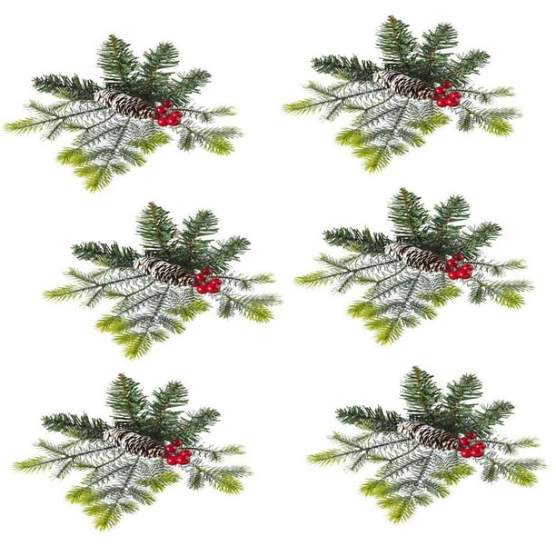 Selecciones Navideñas Artificiales Adornos Variados Para Árboles De Navidad Festival Rama De Árbol Decoraciones Colgantes Combinación De Múltiples Materiales 6 3 Estilos Advancent HA046570-02