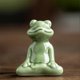 thumbnail image 2 of Landscape Ceramic Frog Ornaments Cute Garden Frog Statue Decoration for Home Yard Garden Patio Office, 2 of 5