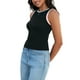 thumbnail image 4 of Camisetas sin mangas casuales de verano de color bloque de mujer ATHLECHIC en negro, rosa y blanco, 4 of 5