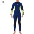 thumbnail image 2 of Traje de buceo de neopreno traje de baño impermeable espesado 5 mm back cremallera Snorkel Deportes de agua Manténgase caliente para nadar hombre surf, Navy XL Advancent OD019356-22, 2 of 7