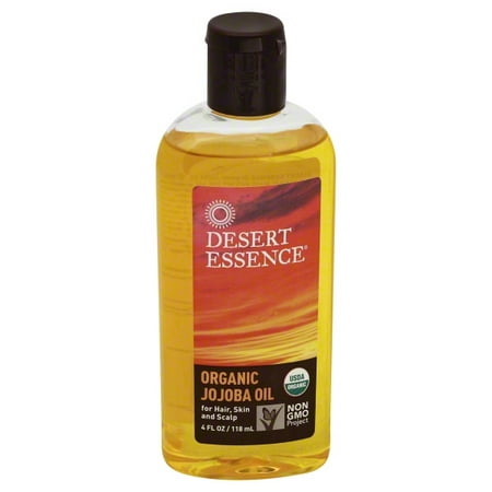Desert Essence 100% Pure Jojoba Oil, 4 Ounce, (Best Organic Jojoba Oil Brand)