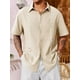 thumbnail image 5 of Playa De Guayabera Cubana Camisas Casual De Lino Para Hombre, 5 of 8
