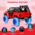 thumbnail image 4 of TROPOW Kids Cars Electric Ride On,24V 2 Seater Kids Ride On Truck Electric Vehicle for Toddlers Switchable 2WD/4WD Ride On Car Toy with Remote Control,Christmas Gift for Kids,Orange, 4 of 7