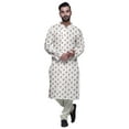 thumbnail image 4 of Atasi Cotton Printed Long Kurta Pajama For Men Designer Casual Kurta Pajama Clothing, 4 of 5