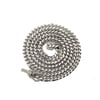 LoveBling 10k White Gold 4mm Solid Miami Cuban Link Chain Necklace with Secure Box Lock (30")