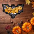 thumbnail image 5 of XKHHLH Halloween Bat Serving Platters, Wood Bat Shaped Plate for Candy Snack Salad Cookie Fruit for Halloween Table Decorations Supplies, 5 of 7