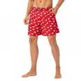 thumbnail image 3 of Maxcozy Men's Elastic Waist Beach Casual Breathable Shorts with Pockets, 3 of 5