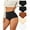 5Pack A, variant on Finetoo High Waisted Seamless Underwear for Women Tummy Control Bikini Cheeky No Show Breathable Briefs Ladies Panties 5 Pack M