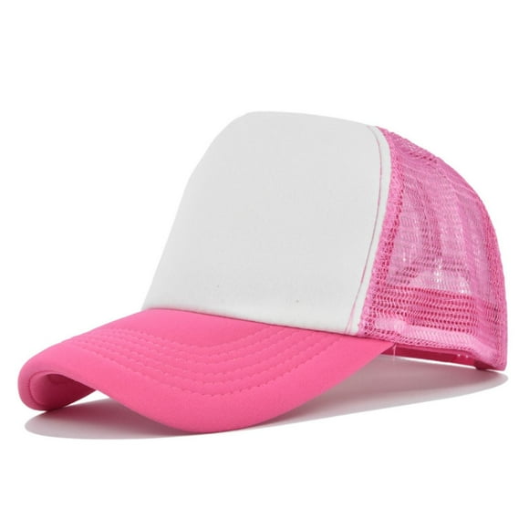 snowsong Baseball Hat Women,2024 Popular Unisex Comfortable Breathable Solid Color Sun Shade Sunscreen Duck Tongue Cap,Womens Trucker Hat,Running Hat Men,Womens Hats,(Clearance) Hot Pink One Size