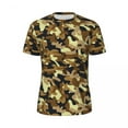 thumbnail image 4 of T Shirt For Men Yellow Camo Desert Camouflage Trendy Cool Gym T-Shirts Short-Sleeve Comfortable Tshi, 4 of 7