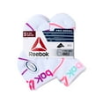 thumbnail image 2 of Reebok Girls Ankle Socks, 6-Pack, Sizes S-L, 2 of 6