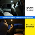 thumbnail image 4 of Advancent Lámpara de control táctil que cambia de color de la luz del coche Iluminación portátil ajustable universal Ambiente de emergencia con cinta Iluminación y accesorios azul blanco Advancent HA009666-01B, 4 of 6