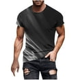 thumbnail image 1 of Chemises à Manches Longues pour Hommes Imprimé Décontracté Col Rond T-Shirt Manches Courtes 1 Pce, 1 of 9