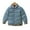 Blue, variant on 1-7Years Kids Toddler Boys Girls Down Coats Baby Plaid Jacket Outerwear
