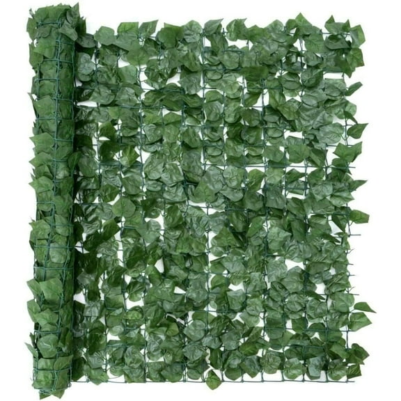 Artificial Hedge Privacy Screen – Uv-Resistant Faux Greenery Fence Roll for Balcony, Garden, Patio , Easy-Cut Ivy Mat for Instant Outdoor Privacy & Shade, Maintenance-Free Backyard Makeover