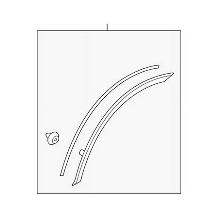 Genuine OE Mitsubishi Wheel Opening Molding - 7407A303 Fits select: 2018 MITSUBISHI OUTLANDER SE/SEL/LE, 2016-2017 MITSUBISHI OUTLANDER SE/SEL