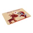 thumbnail image 1 of Tapete de franela antideslizante con diseño de Papá Noel y alce para decoración de interiores y exteriores. G, 1 of 7