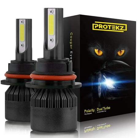Protekz 6000K LED Headlight Kit for 2014-2016 Kia SOUL w/ PROJECTOR H/L H13 Low Beam Conversion 12000LM Led Light Bulbs (Best Led Bulbs For Projector Headlights)
