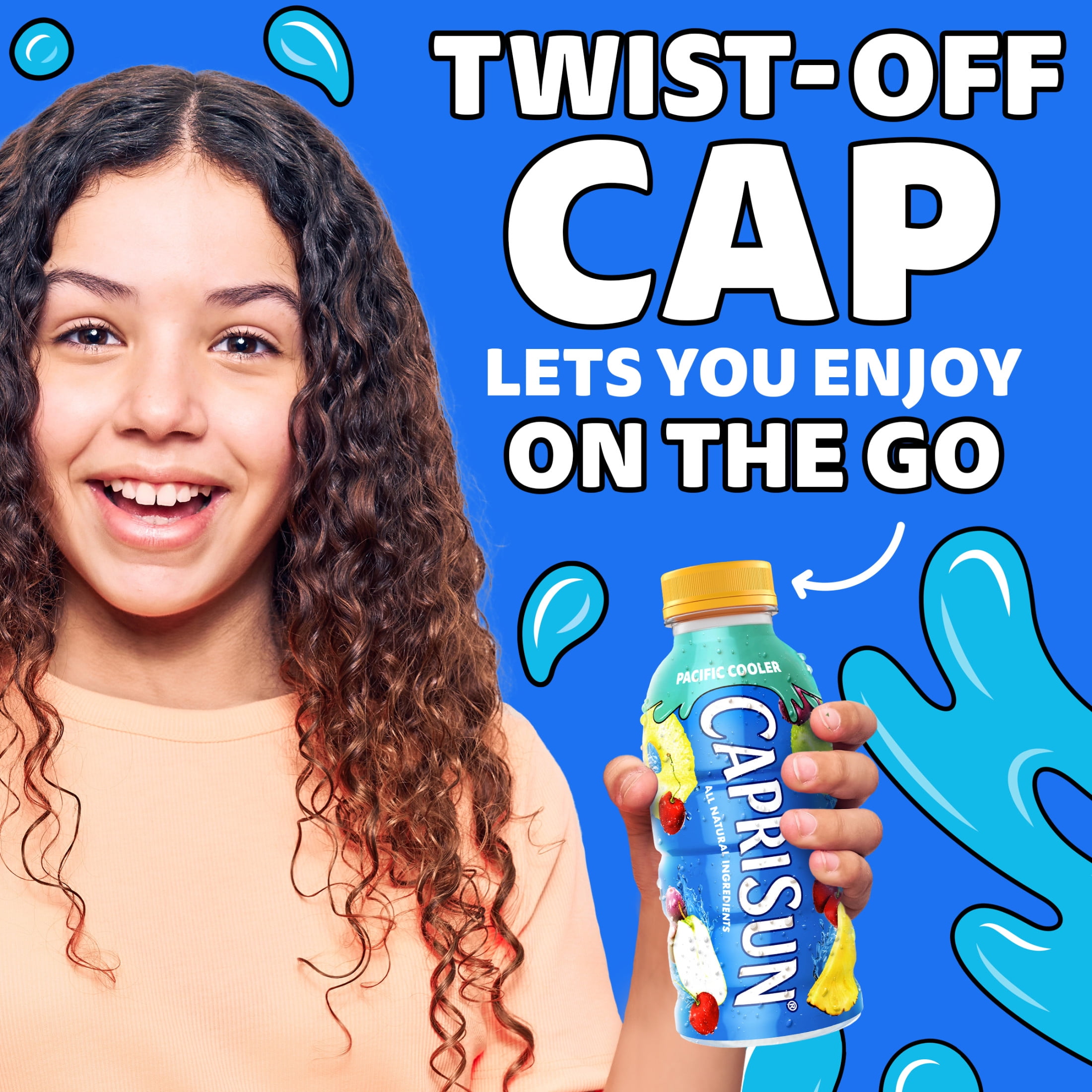Capri Sun Pacific Cooler Mixed Fruit Flavored Juice Drink Blend from concentrate, 12 oz Bottle