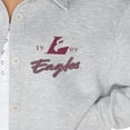 thumbnail image 3 of Women's Gameday Couture Ash Wisconsin-La Crosse Eagles Foundation Full-Button Long Sleeve Overshirt, 3 of 3