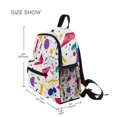 thumbnail image 3 of FORMRS School Backpack with Front Zippered Pocket 12" Student Travel Daypack, Retro Round, 3 of 6