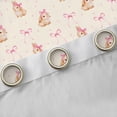 thumbnail image 4 of Erosebridal Cartoon Animal Rabbit Blackout Curtains Set of 2 (52x84 Each) For Teens,Kids Girls Kawaii Ribbon Bow Window Curtains, 4 of 6